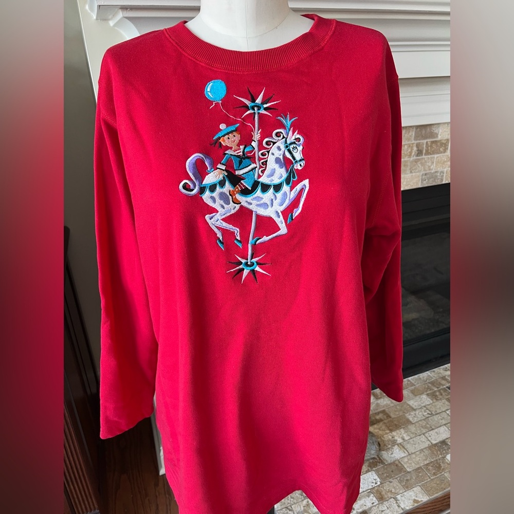 Bob Mackie 1x Euc Vintage Whimsical Carousel Wear… - image 1